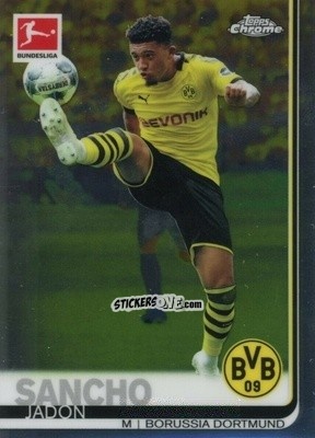 Cromo Jadon Sancho - Bundesliga Chrome 2019-2020 n. 25 - Topps