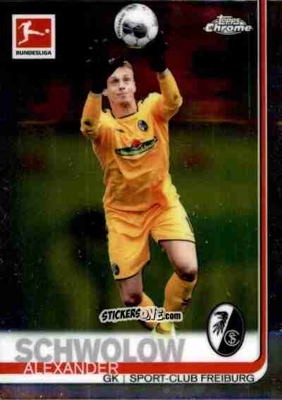 Figurina Alexander Schwolow - Bundesliga Chrome 2019-2020 n. 41 - Topps