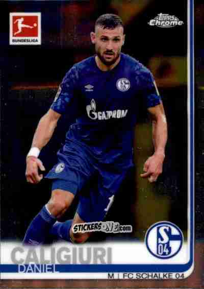 Figurina Daniel Caligiuri - Bundesliga Chrome 2019-2020 n. 43 - Topps