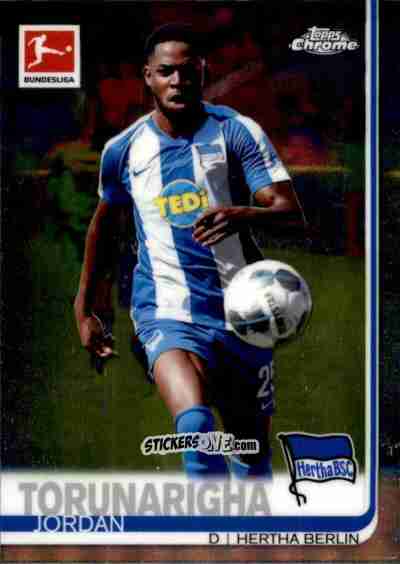 Cromo Jordan Torunarigha - Bundesliga Chrome 2019-2020 n. 51 - Topps