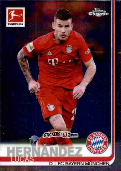 Figurina Lucas Hernández - Bundesliga Chrome 2019-2020 n. 53 - Topps