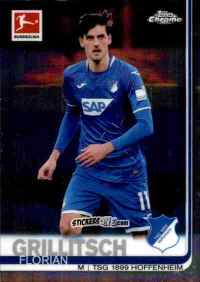 Figurina Florian Grillitsch - Bundesliga Chrome 2019-2020 n. 54 - Topps