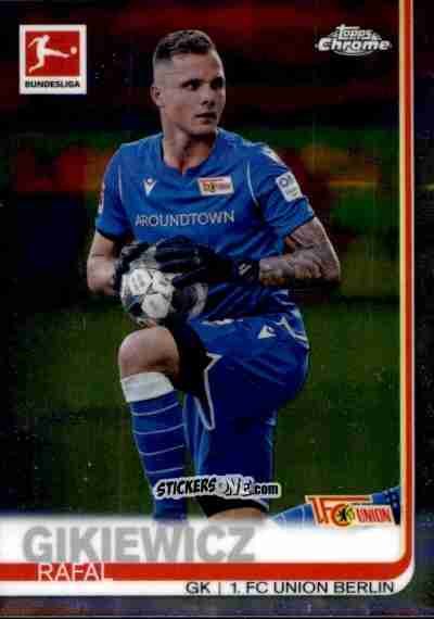 Figurina Rafa Gikiewicz - Bundesliga Chrome 2019-2020 n. 61 - Topps