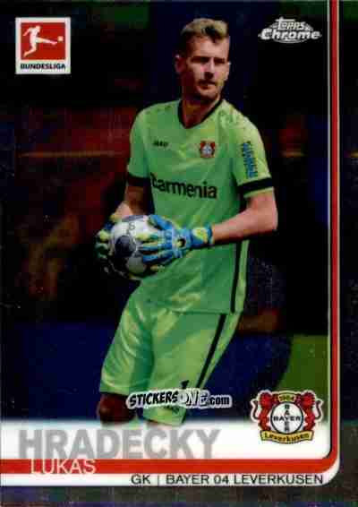 Sticker Lukáš Hrádecký - Bundesliga Chrome 2019-2020 n. 65 - Topps