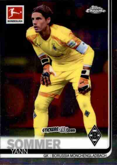 Figurina Yann Sommer - Bundesliga Chrome 2019-2020 n. 71 - Topps