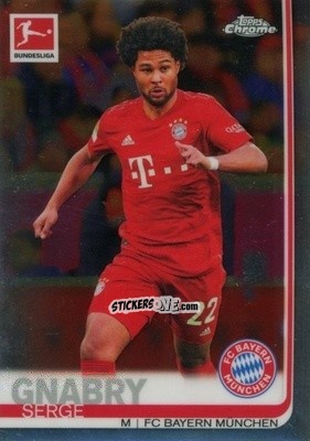 Figurina Serge Gnabry - Bundesliga Chrome 2019-2020 n. 75 - Topps