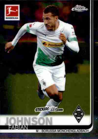 Figurina Fabian Johnson - Bundesliga Chrome 2019-2020 n. 81 - Topps