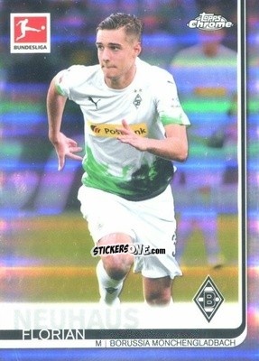 Figurina Florian Neuhaus - Bundesliga Chrome 2019-2020 n. 4r - Topps