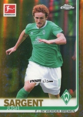 Figurina Josh Sargent - Bundesliga Chrome 2019-2020 n. 27g - Topps