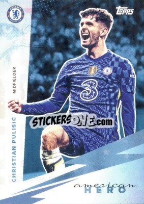 Cromo Christian Pulisic - Chelsea FC 2021-2022 n. 54 - Topps