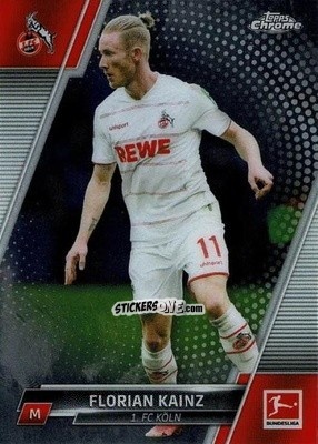 Cromo Florian Kainz - Bundesliga Chrome 2021-2022 n. 54 - Topps
