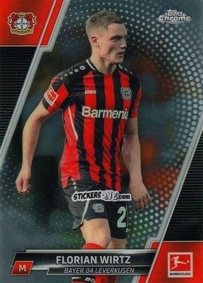 Cromo Florian Wirtz - Bundesliga Chrome 2021-2022 n. 69 - Topps
