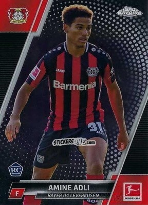 Sticker Amine Adli - Bundesliga Chrome 2021-2022 n. 70 - Topps