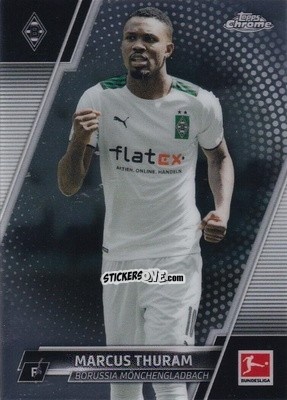 Figurina Marcus Thuram - Bundesliga Chrome 2021-2022 n. 76 - Topps