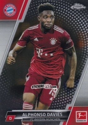 Cromo Alphonso Davies - Bundesliga Chrome 2021-2022 n. 82 - Topps