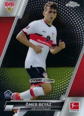 Cromo Ömer Beyaz - Bundesliga Chrome 2021-2022 n. 90 - Topps