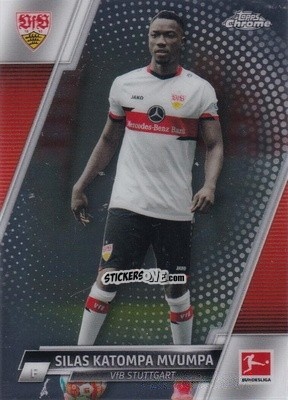 Cromo Silas Katompa Mvumpa - Bundesliga Chrome 2021-2022 n. 92 - Topps