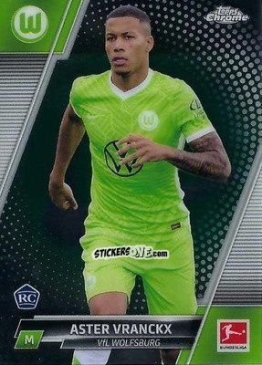 Figurina Aster Vranckx - Bundesliga Chrome 2021-2022 n. 99 - Topps