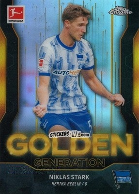 Sticker Niklas Stark - Bundesliga Chrome 2021-2022 n. GG-NS - Topps