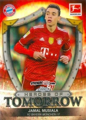 Cromo Jamal Musiala - Bundesliga Chrome 2021-2022 n. HT-JM - Topps