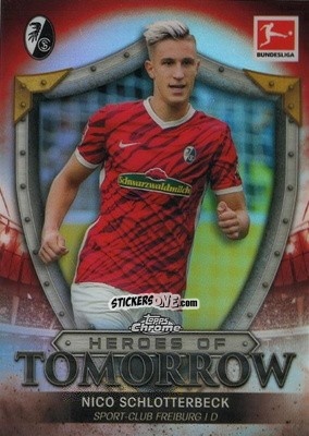 Sticker Nico Schlotterbeck - Bundesliga Chrome 2021-2022 n. HT-NS - Topps
