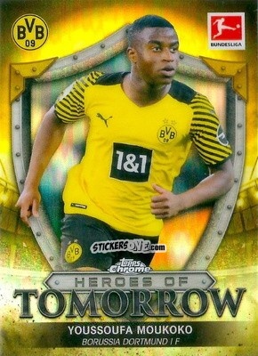 Cromo Youssoufa Moukoko - Bundesliga Chrome 2021-2022 n. HT-YM - Topps