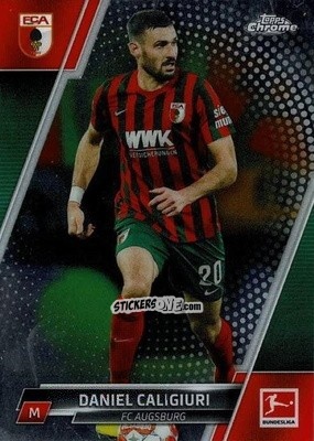 Figurina Daniel Caligiuri - Bundesliga Chrome 2021-2022 n. 2 - Topps