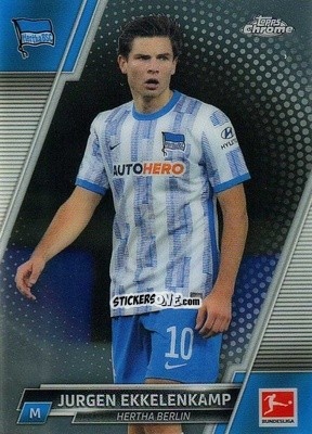 Cromo Jurgen Ekkelenkamp - Bundesliga Chrome 2021-2022 n. 9 - Topps