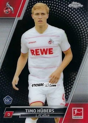 Sticker Timo Hübers - Bundesliga Chrome 2021-2022 n. 13 - Topps