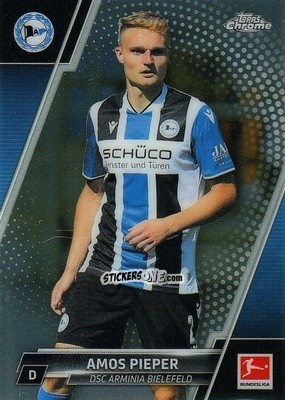 Cromo Amos Pieper - Bundesliga Chrome 2021-2022 n. 20 - Topps