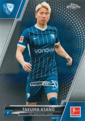 Cromo Takuma Asano - Bundesliga Chrome 2021-2022 n. 25 - Topps