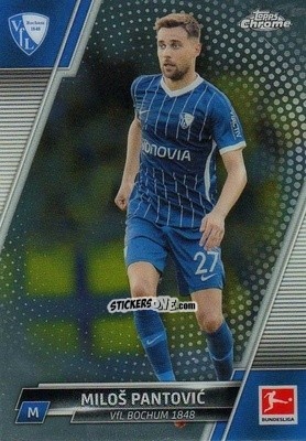 Cromo Miloš Pantović - Bundesliga Chrome 2021-2022 n. 27 - Topps