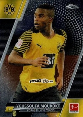 Cromo Youssoufa Moukoko - Bundesliga Chrome 2021-2022 n. 28 - Topps
