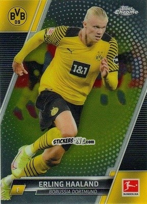 Cromo Erling Haaland - Bundesliga Chrome 2021-2022 n. 30 - Topps