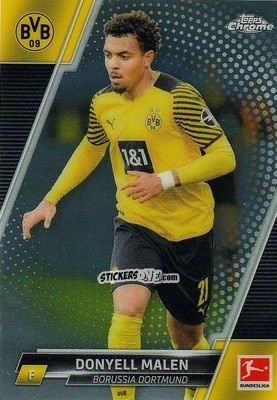 Figurina Donyell Malen - Bundesliga Chrome 2021-2022 n. 32 - Topps