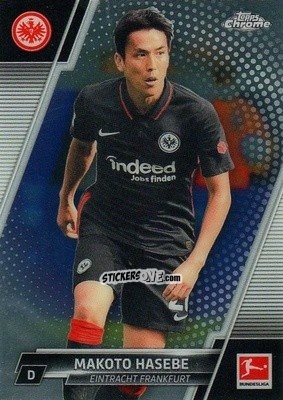 Figurina Makoto Hasebe - Bundesliga Chrome 2021-2022 n. 34 - Topps