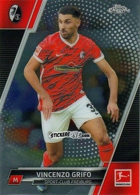 Figurina Vincenzo Grifo - Bundesliga Chrome 2021-2022 n. 41 - Topps