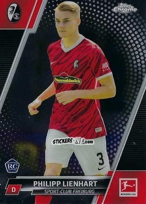 Figurina Philipp Lienhart - Bundesliga Chrome 2021-2022 n. 43 - Topps