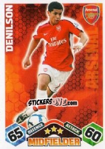 Figurina Denilson - English Premier League 2009-2010. Match Attax n. 10 - Topps