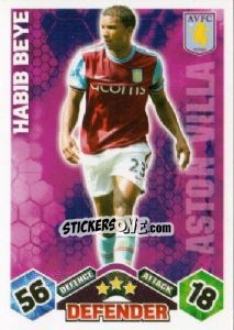 Sticker Habib Beye - English Premier League 2009-2010. Match Attax n. 24 - Topps