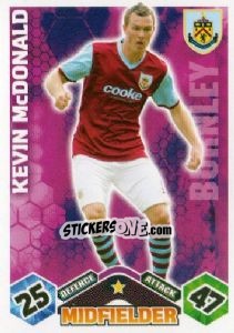 Figurina Kevin McDonald - English Premier League 2009-2010. Match Attax n. 101 - Topps