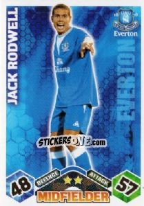 Figurina Jack Rodwell - English Premier League 2009-2010. Match Attax n. 133 - Topps