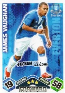 Cromo James Vaughan - English Premier League 2009-2010. Match Attax n. 139 - Topps