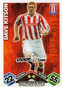 Cromo Dave Kitson - English Premier League 2009-2010. Match Attax n. 267 - Topps