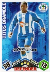 Cromo Titus Bramble - English Premier League 2009-2010. Match Attax n. 329 - Topps
