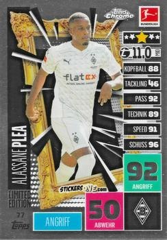 Figurina Alassane Plea  - German Bundesliga 2020-2021. Match Attax Chrome n. 77 - Topps