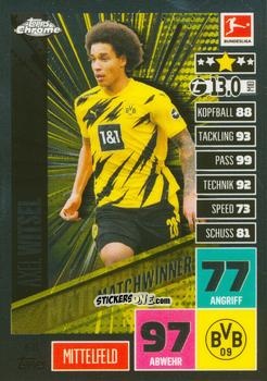 Figurina Axel Witsel - German Bundesliga 2020-2021. Match Attax Chrome n. 68 - Topps