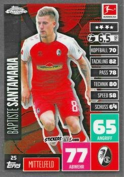 Figurina Baptiste Santamaria - German Bundesliga 2020-2021. Match Attax Chrome n. 25 - Topps