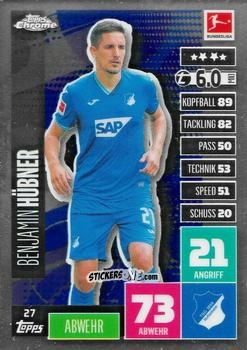 Cromo Benjamin Hübner - German Bundesliga 2020-2021. Match Attax Chrome n. 27 - Topps