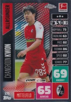 Figurina Changhoon Kwon - German Bundesliga 2020-2021. Match Attax Chrome n. 175 - Topps